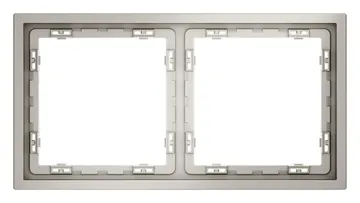 Рамка 2-м S70 пластик. кашемир Voltum VLS100203