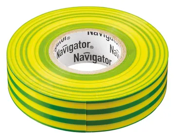 Изолента ПВХ 19мм (рул.20м) жел/зел. NIT-A19-20/YG Navigator 71115