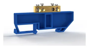Шина нулевая на DIN-изоляторе 6х9мм 4 отвер. латунь TOKOV ELECTRIC TKE-BCB-69-4-DIN/N