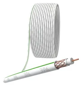 Кабель коаксиальный SAT 703 B Cu/оплетка Cu 75% PVC 75Ом бел. (м) S-B-75-PVC100 Эра Б0044612