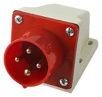 Вилка стационарная для наружн. уст. PPC 524 3PPE 32А 380В IP44 JazzWay 5072893
