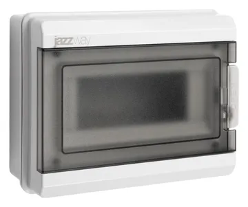 Бокс модульный накладной PDB/W 3008 GR (ЩРН-ПГ- 8) IP65 пластик. JazzWay 5071988