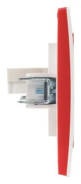 Рамка 2-м Стокгольм бел. с линией цвета красн. PROxima EKF EXM-G-305-20