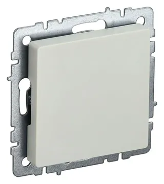 Заглушка с суппортом BRITE МЗ10-БрКр механизм беж. IEK BR-PL10-K10