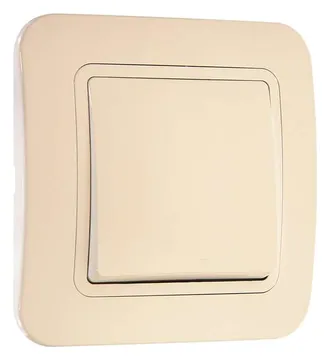 Выключатель 1-кл. СП Lillium 10А IP20 крем. Makel 70201