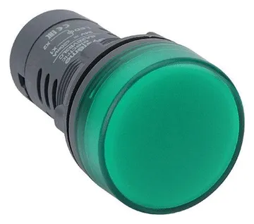 Лампа светосигнальная SB7 d22мм 230В AC зел. моноблочная SE SB7EV03MP