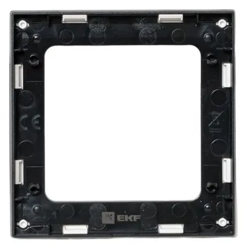 Рамка 1-м Стокгольм бел. с линией цвета черн. PROxima EKF EXM-G-304-10