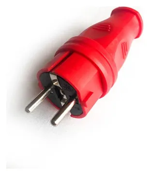 Вилка прямая 16А IP44 красн. КОСМОС VKsm-Z-IP(R)16A