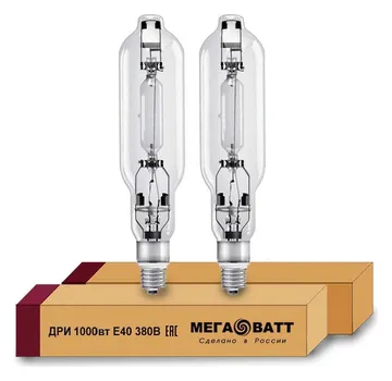 Лампа газоразрядная металлогалогенная ДРИ 1000 380/4000К E40 (12) МЕГАВАТТ 03116