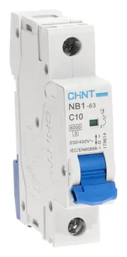 Выключатель автоматический модульный 1п C 10А 6кА NB1-63 (R) CHINT 179614