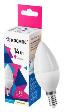 Лампа светодиодная CN 14Вт E14 3000К 1260лм 174-265В КОСМОС LkecLED14wCNE1430