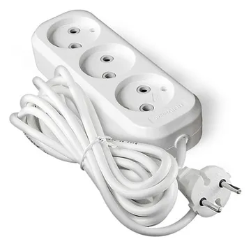 Удлинитель 3х3м без заземл. 10А IP20 Е-203 ПВС 2х0.75 АБС-пластик UNIVersal 9631964