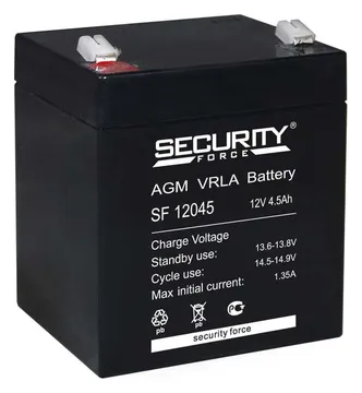Аккумулятор ОПС 12В 4.5А.ч SF 12045 Security Force 4614030010004
