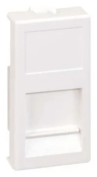 Адаптер на 1 RJ45 коннектор узкий защ. шторки 22.5х45мм графит Simon Connect KA76-14