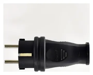 Вилка кабельная 1ф 1х16А 2P+E 220-240В IP44 каучук LEZARD 106-0400-0105/105