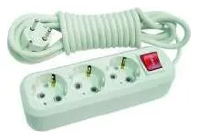 Удлинитель 3х5м с заземл. 16А IP20 с выкл. пластик. Makel MGP214
