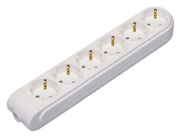 Колодка удлинителя 6-м с заземл. защ. шторки Makel N6210000
