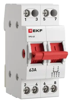 Переключатель трехпозиционный ТПС-63 2P 63А PROxima EKF TPS263