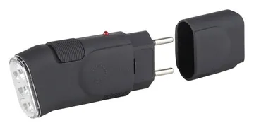 Фонарь аккумуляторный SDA10M 3LED прямое ЗУ евровилка (блист.) Эра C0041258