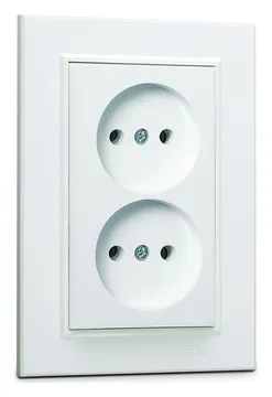 Розетка 2-я б/з СП Karea 16А IP20 бел. Makel 56001017