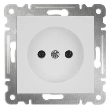Розетка 1-м СП Karea 10А IP20 без заземл. механизм бел. Makel 57001022