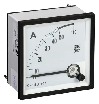 Амперметр Э47 72х72мм 50А кл. точн. 1.5 IEK IPA10-6-0050-E