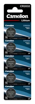 Элемент питания литиевый CR2032 BL-5 (блист.5шт) Camelion 1595