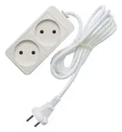 Удлинитель 2х1.5м без заземл. 10А IP20 2.2кВт ПВС Союз 481S-1201
