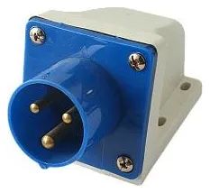Вилка стационарная для наружн. уст. PPC 523 2PPE 32А 220В IP44 JazzWay 5072879