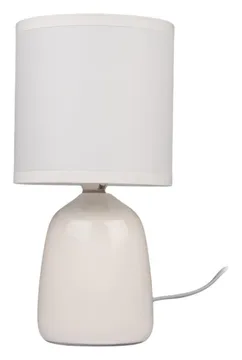 Светильник настольный JH2-02-wh E14 IP20 130х130х255мм керамика; ткань; PVC-пластик бел. JazzWay 5062313