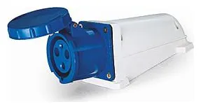 Розетка стационарная ОП PPC 133 63А 3п 2PPE 220В IP67 JazzWay 5072756