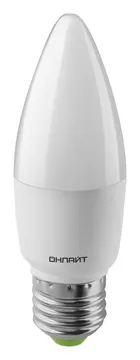 Лампа светодиодная 61 959 OLL-C37-10-230-2.7K-E27-FR 10Вт свеча 2700К тепл. бел. E27 1000лм 176-264В ОНЛАЙТ 61959