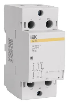 Контактор модульный КМ40-11 40А/2п 1з AC IEK MKK10-40-11