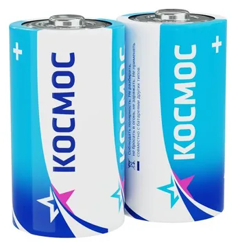 Элемент питания солевой D/R20 (уп.2шт) КОСМОС KOCR20