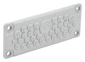 Ввод кабельный мембранный 35 отверстий d6-32мм IP65 (без клипс) TITAN IEK TI-01D-MC-035-65