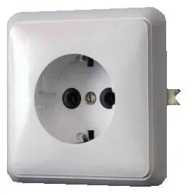 Розетка 1-м СП 16А IP20 с заземл. бел. БЕЛТИЗ Молодечно РС16-004