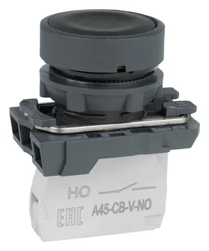 Кнопка OptiSignal D22 C5-P-210 черн. пластик 1НО XB5AA21 КЭАЗ 332180