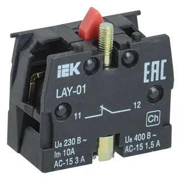 Блок контактный 1р для LAY5 KARAT IEK BDK11
