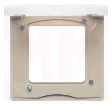 Рамка 1-м СП Etika IP44 с защ. крышкой сл. кость IEK 672560