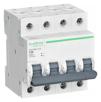 Выключатель автоматический модульный 4п C 20А 4.5кА City9 Set 400В SE C9F34420