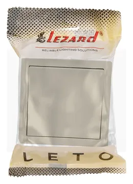 Выключатель 1-кл. ОП LETO крем LEZARD 752-0300-100