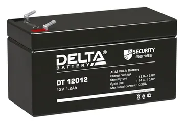 Аккумулятор ОПС 12В 1.2А.ч DT 12012 Delta 4614010040004