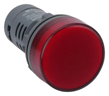 Лампа светосигнальная SB7 d22мм 230В AC красн. моноблочная SE SB7EV04MP