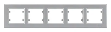 Рамка 5-м Karea горизонт. сереб. Makel 56065705