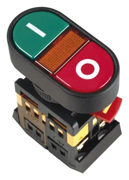 Кнопка APВВ-22N "I-O" d22мм 1НО+1НЗ 240В неон GENERICA BBD10-APBB-K51