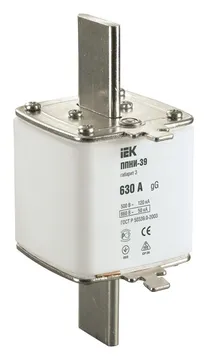Вставка плавкая ППНИ-39 630А габарит 3 IEK DPP50-630