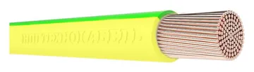 Провод ПуГПнг(А)-HF 1х6 450/750В Ж/З (бухта) (м) Технокабель 00-00149594