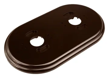 Рамка 2-м R пластик корич. Bironi RF1-620-22