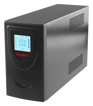 Источник бесперебойного питания ИБП линейно-интерактивный Info LCD 2000В.А/1200Вт 1/1.2xIEC C13 2xSchuko USB + RJ45 LCD 2x9A.ч DKC INFOLCD2000SI