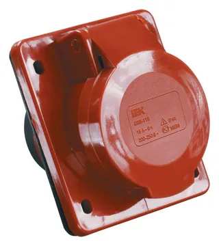 Розетка встраиваемая 16А 3P+E 380В IP44 ССИ-414 IEK PSR42-016-4